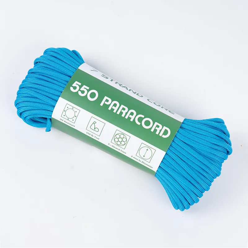 7-żyłowy rdzeń 4mm z poliestru 550 w kolorze Solid Lake Blue